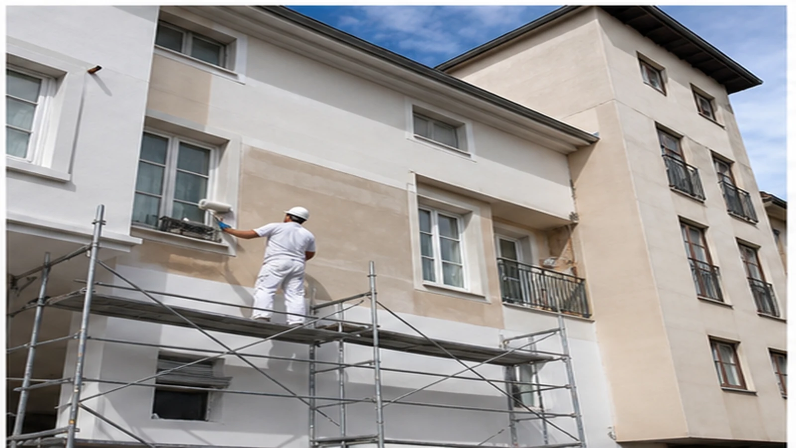 Imagen de apoyo sobre trabajos de pintura y preparación de superficies en Burgos